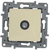 Розетка TV Проходная без рамки Legrand Etika 1-м. слоновая кость картинка